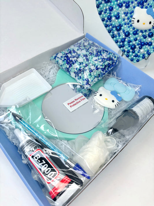 Blue Pearl Decorative Mirror Kit