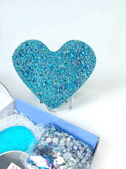 Iridescent Aqua Decorative Mirror Kit