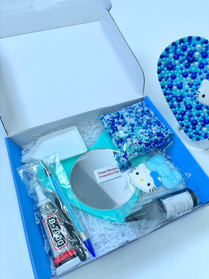 Blue Pearl Decorative Mirror Kit