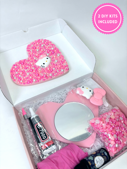 Pink Pearl Mirror DIY Kit – Duo Bundle