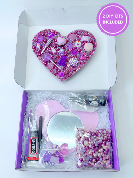 Purple Kwaii Mirror DIY Kit – Duo Bundle