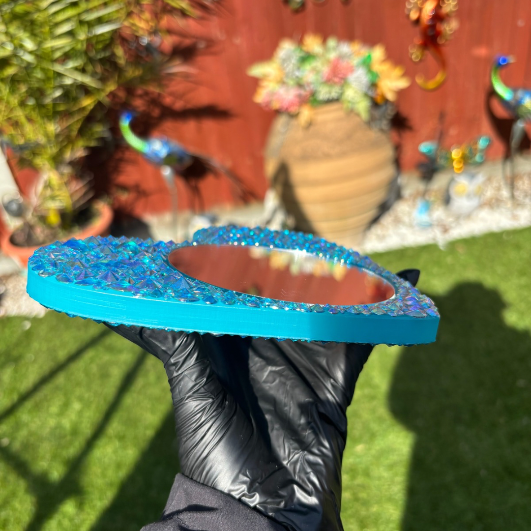 Iridescent Aqua Mirror