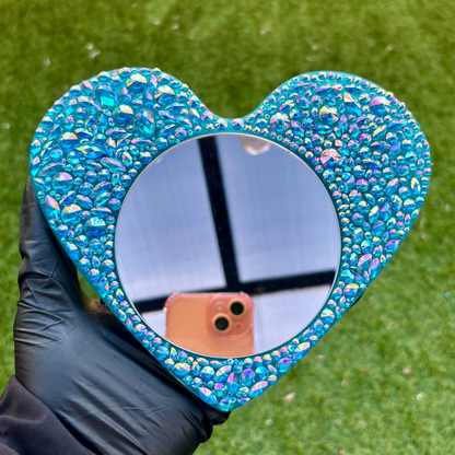 Iridescent Aqua Mirror